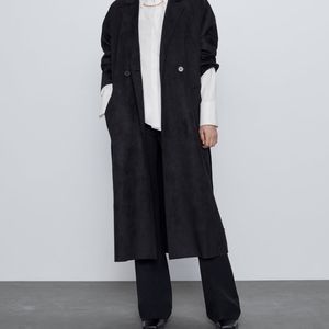 Zara Faux Suede Topcoat